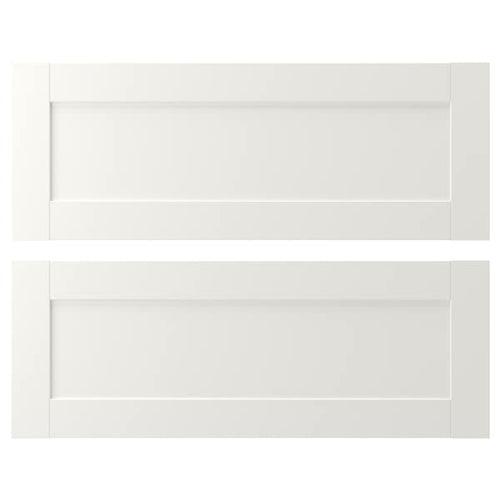 ENHET - Drawer front, white frame, 80x30 cm