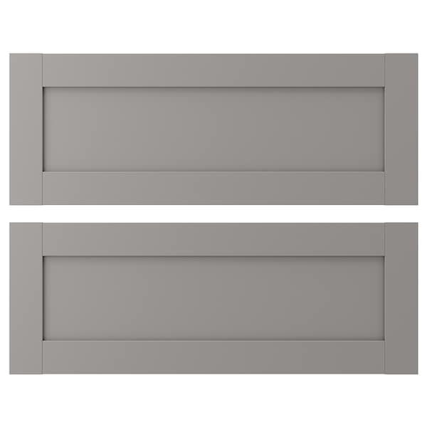 ENHET - Drawer front, grey frame, 80x30 cm - best price from Maltashopper.com 50457676