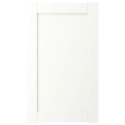 ENHET - Front for dishwasher, white frame, 45x75 cm