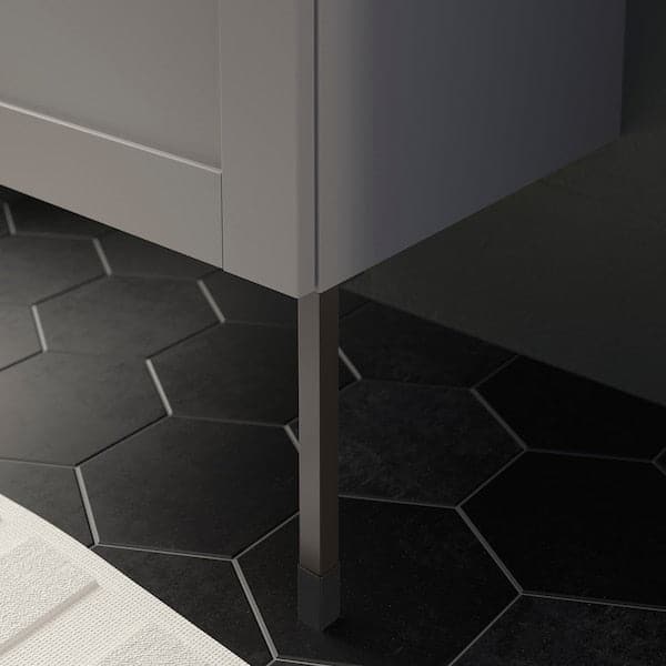 Ikea ENHET - Legs f cabinet, anthracite, 23.5 cm