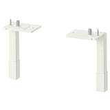 ENHET legs f cabinet, white, 12.5 cm, 2 pack