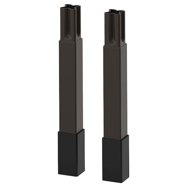 Ikea ENHET - Legs f frame, anthracite, 12.5 cm