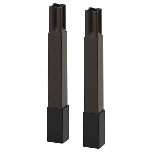 Ikea ENHET - Legs f frame, anthracite, 12.5 cm
