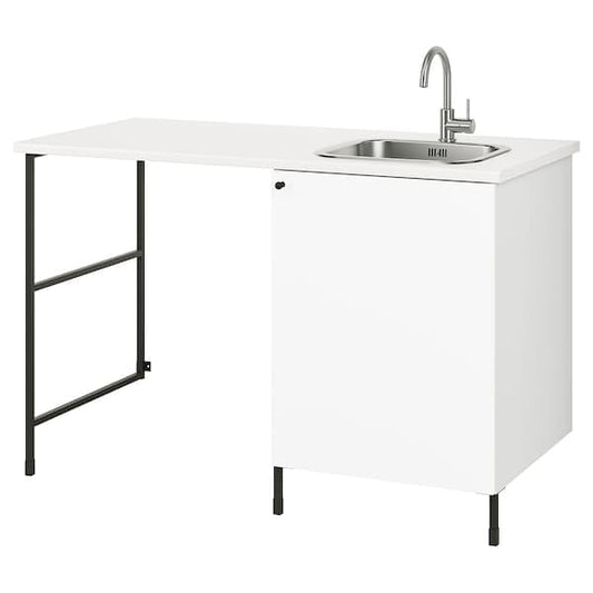 Ikea ENHET - Laundry, anthracite/white, , 139x63.5x90.5 cm
