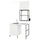 ENHET - Laundry, anthracite/white, 139x63.5x87.5 cm