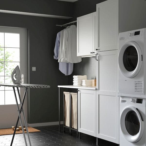Ikea ENHET - Laundry, anthracite/white frame, 190x63.5x222.5 cm