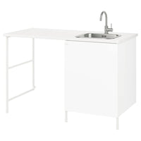 ENHET laundry, white, 139x63.5x90.5 cm