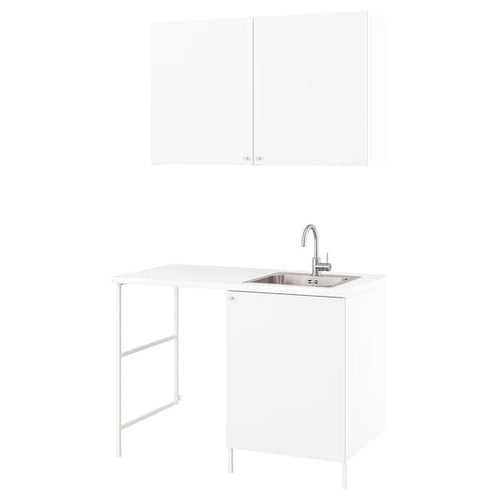 ENHET Laundry, white/oak effect, 601/2x34x841/2 - IKEA
