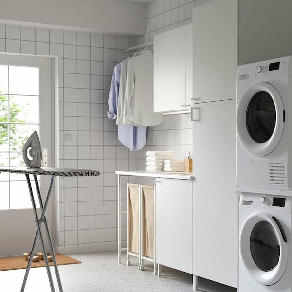 Ikea ENHET - Laundry, white, 190x63.5x222.5 cm , 199x63.5x222.5 cm