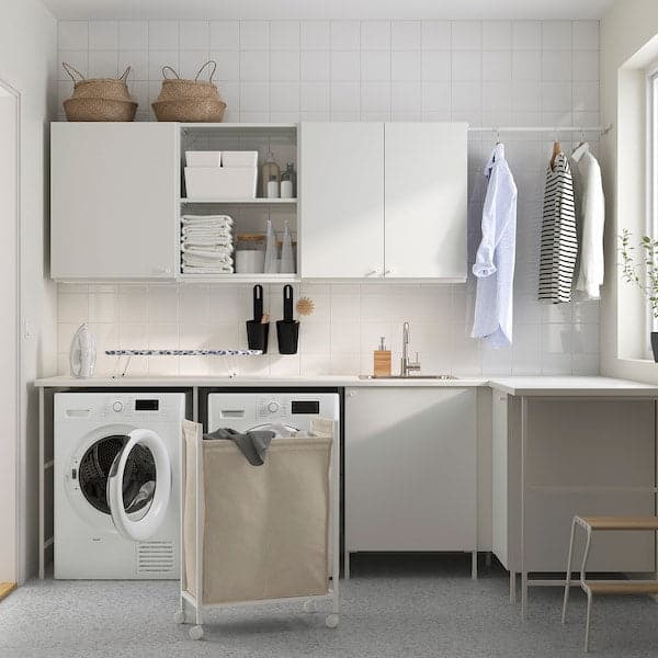 Ikea ENHET - Laundry, white, 269.5x139x63.5 cm