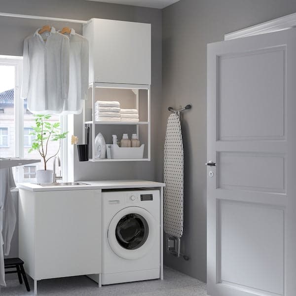 Ikea ENHET - Laundry, white, 139x63.5x87.5 cm , 139x63.5x87.5 cm