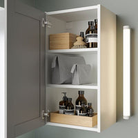 ENHET - Mirror cabinet with 1 door, white/grey frame, 40x32x75 cm - best price from Maltashopper.com 29323702