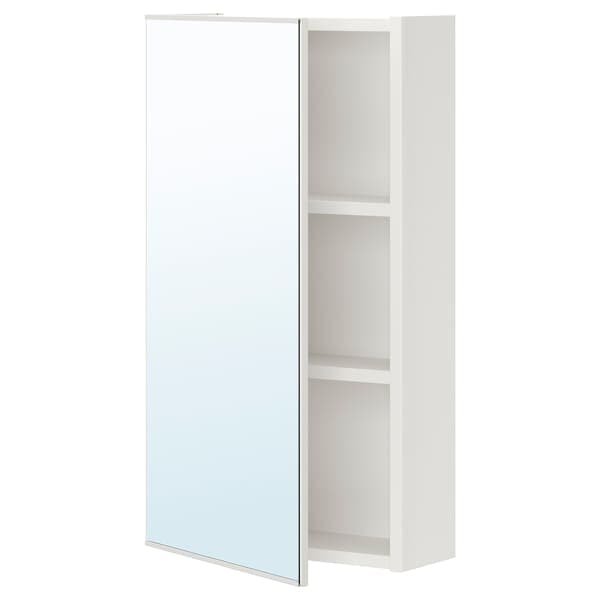 ENHET - Mirror cabinet with 1 door, white, 40x17x75 cm - best price from Maltashopper.com 79322724