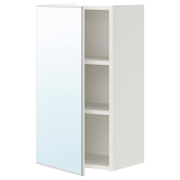 ENHET - Mirror cabinet with 1 door, white, 40x32x75 cm - best price from Maltashopper.com 49323701