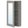 ENHET - Mirror cabinet with 1 door, grey/grey frame, 40x17x75 cm