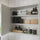 ENHET - Mirror cabinet with 2 doors, white/white frame, 80x32x75 cm