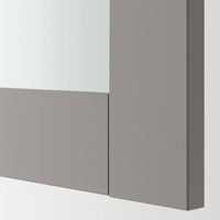ENHET - Mirror cabinet with 2 doors, white/grey frame, 60x17x75 cm - best price from Maltashopper.com 59323668