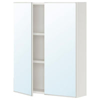 ENHET - Mirror cabinet with 2 doors, white, 60x17x75 cm - best price from Maltashopper.com 39323669