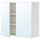 ENHET - Mirror cabinet with 2 doors, white, 80x32x75 cm