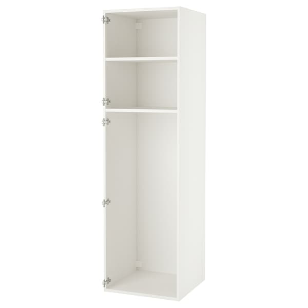 ENHET High cabinet with 2 shelves - white 60x210 cm ,