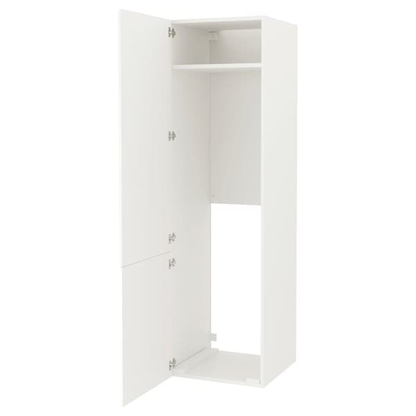 ENHET - High cab for fridge/freezer w doors, white, 60x62x210 cm - best price from Maltashopper.com 69436434