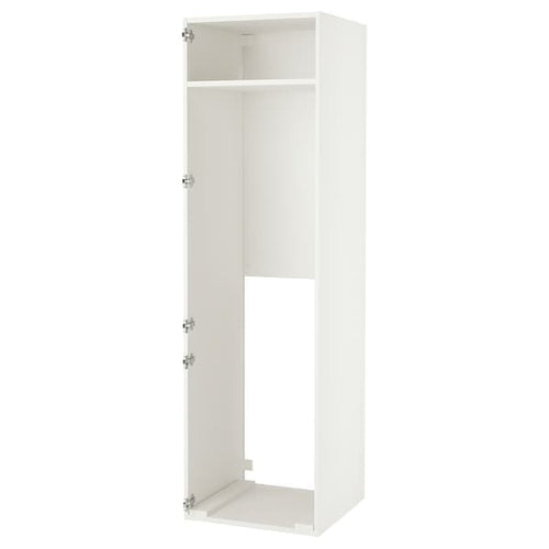 ENHET - High cabinet for fridge/freezer, white, 60x60x210 cm