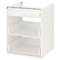 ENHET - Base cb w 3 drawers, white, 60x60x75 cm - best price from Maltashopper.com 20440418