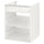 ENHET - ENHET Base cb w 3 drawers, white, 60x60x75 cm