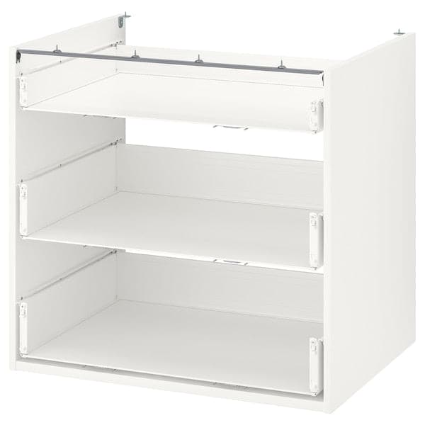 ENHET - Base cb w 3 drawers, white, 80x60x75 cm - best price from Maltashopper.com 30440427