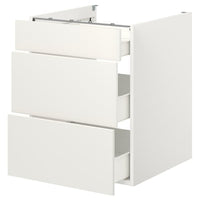 ENHET - Base cb w 3 drawers, white, 60x62x75 cm - best price from Maltashopper.com 09320988