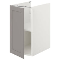 ENHET - Bc w shlf/door, white/grey frame, 40x62x75 cm - best price from Maltashopper.com 29320973