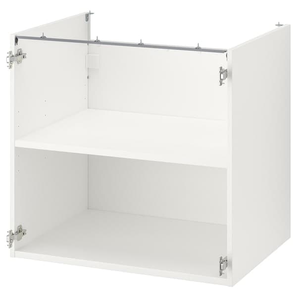 Ikea ENHET - Base cb w shelf, white, 80x60x75 cm