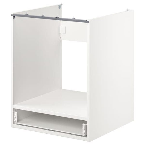 ENHET - Base cb f oven w drawer, white, 60x60x75 cm