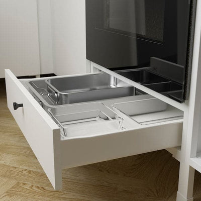 ENHET - Base cb f oven w drawer, white, 60x60x75 cm - best price from Maltashopper.com 30440413