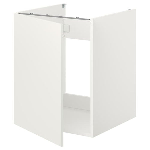 ENHET - Bc f sink/door, white, 60x62x75 cm