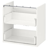 ENHET base cb f washbasin w 2 drawers, white, 60x40x60 cm