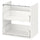 ENHET - Base cb f washbasin w 2 drawers, white, 60x40x60 cm