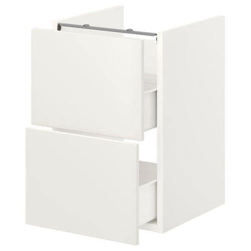 ENHET - Base cb f washbasin w 2 drawers, white, 40x42x60 cm