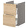 ENHET - Base cb f washbasin w 2 drawers, grey/oak effect, 40x42x60 cm
