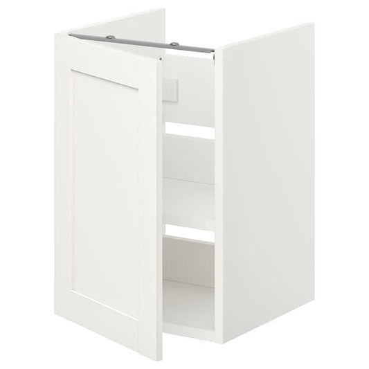 Ikea ENHET - Bs cb f wb w shlf/door, white/white frame, 40x42x60 cm