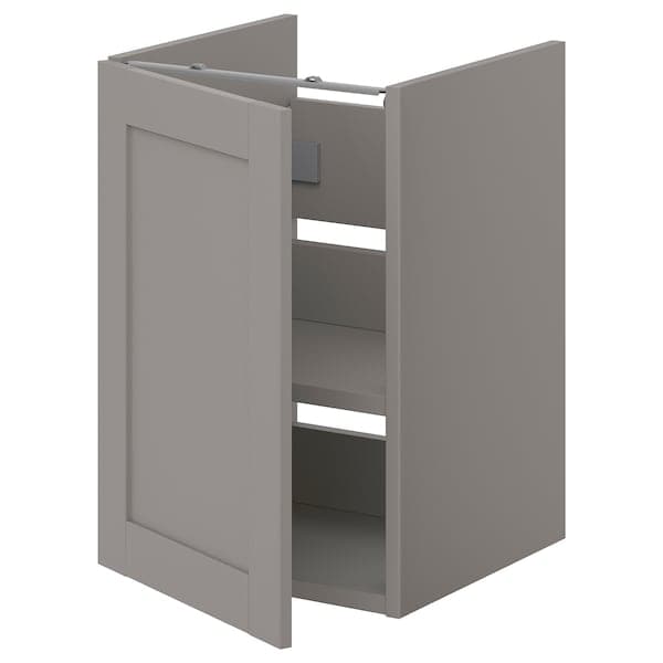 ENHET - Bs cb f wb w shlf/door, grey/grey frame, 40x42x60 cm - best price from Maltashopper.com 79321060