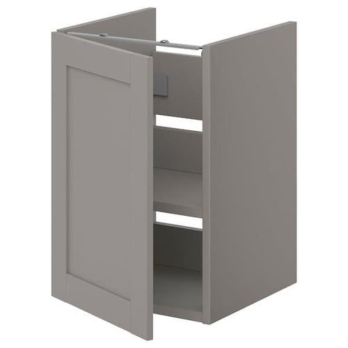 ENHET - Bs cb f wb w shlf/door, grey/grey frame, 40x42x60 cm