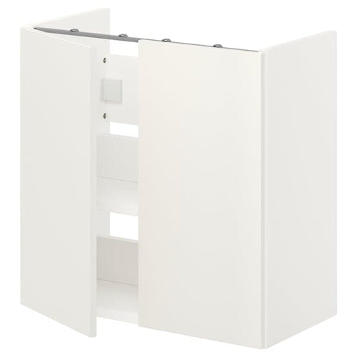 ENHET - Bs cb f wb w shlf/doors, white, 60x32x60 cm