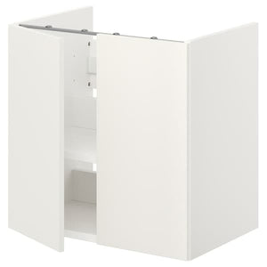 Ikea ENHET - Bs cb f wb w shlf/doors, white, 60x42x60 cm