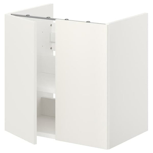 Ikea ENHET - Bs cb f wb w shlf/doors, white, 60x42x60 cm