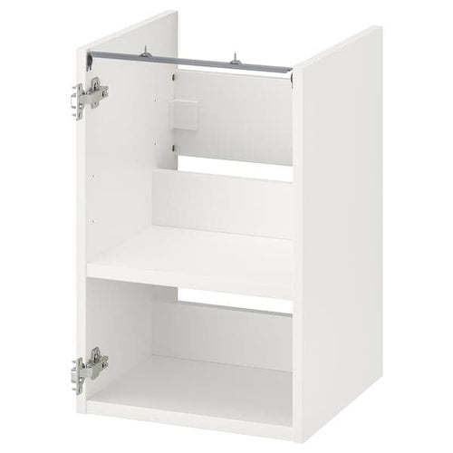 ENHET - Base cb f washbasin w shelf, white, 40x40x60 cm