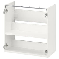 ENHET base cb f washbasin w shelf, white, 60x30x60 cm