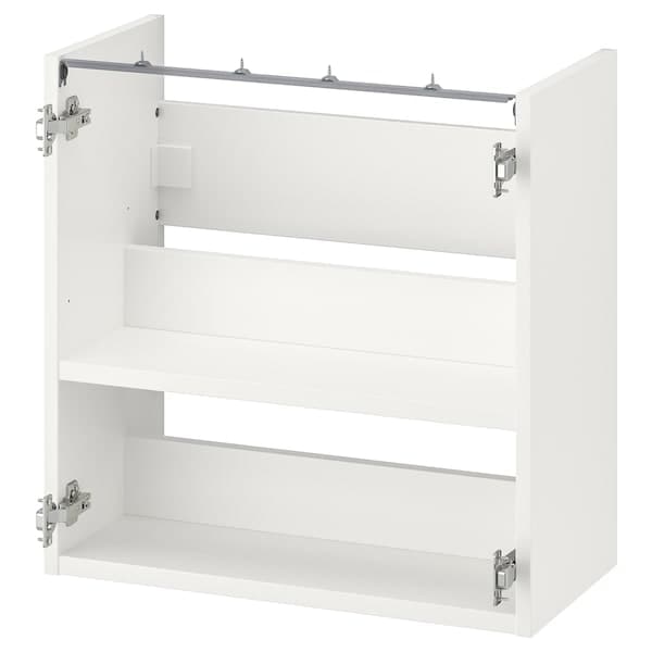 Ikea ENHET - Base cb f washbasin w shelf, white, 60x30x60 cm