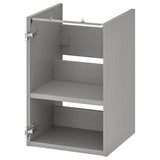 ENHET base cb f washbasin w shelf, grey, 40x40x60 cm