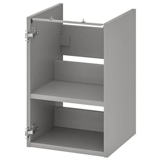 Ikea ENHET - Base cb f washbasin w shelf, grey, 40x40x60 cm